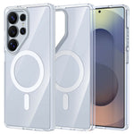 Samsung Galaxy S24 Ultra Magnetiskt Skal TPU + Akryl Stötsäkert Reptåligt mobilskal