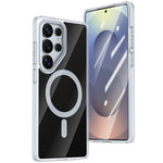 Samsung Galaxy S24 Ultra Magnetiskt Skal TPU + Akryl Stötsäkert Reptåligt mobilskal