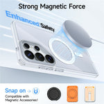 Magnetisk Samsung Galaxy S25 Ultra-cover i TPU + akryl, stødsikkert og ridsefast mobilcover
