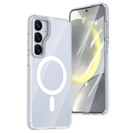 For Samsung Galaxy S26+ Magnetic Case TPU + Acrylic Shockproof Anti-Scratch Phone Cover