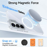 For Samsung Galaxy S26+ Magnetic Case TPU + Acrylic Shockproof Anti-Scratch Phone Cover