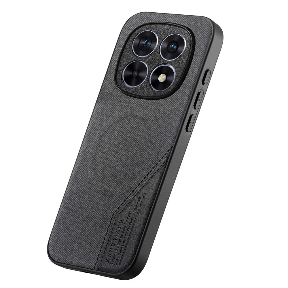 Xiaomi Redmi Note 15 4G (Global) Magnetiskt Skal Tygtextur PU-läder + PC + TPU mobilskal