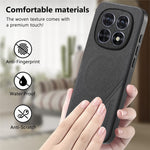 Xiaomi Redmi Note 15 4G (Global) Magnetiskt Skal Tygtextur PU-läder + PC + TPU mobilskal