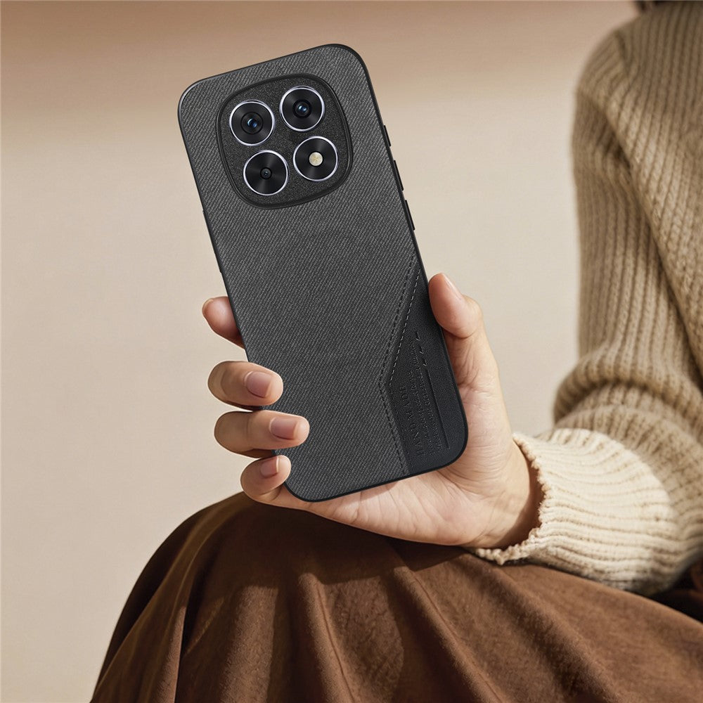 For Xiaomi Redmi Note 15 4G (Global) Magnetic Case Cloth Texture PU Leather + PC + TPU Phone Cover