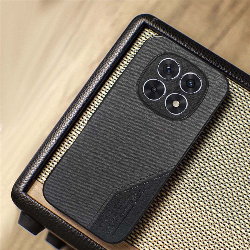 For Xiaomi Redmi Note 15 4G (Global) Magnetic Case Cloth Texture PU Leather + PC + TPU Phone Cover