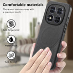 For Xiaomi Redmi Note 15 Pro 4G (Global) Magnetic Case Cloth Texture PU Leather + PC + TPU Phone Cover