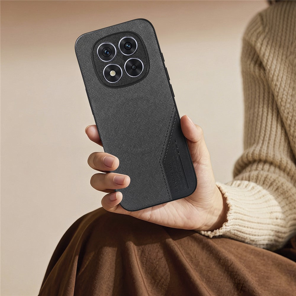 For Xiaomi Redmi Note 15 Pro 4G (Global) Magnetic Case Cloth Texture PU Leather + PC + TPU Phone Cover