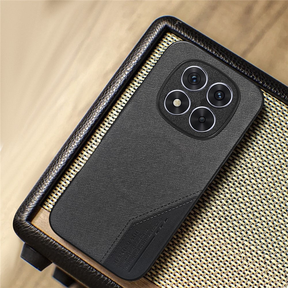 For Xiaomi Redmi Note 15 Pro 4G (Global) Magnetic Case Cloth Texture PU Leather + PC + TPU Phone Cover