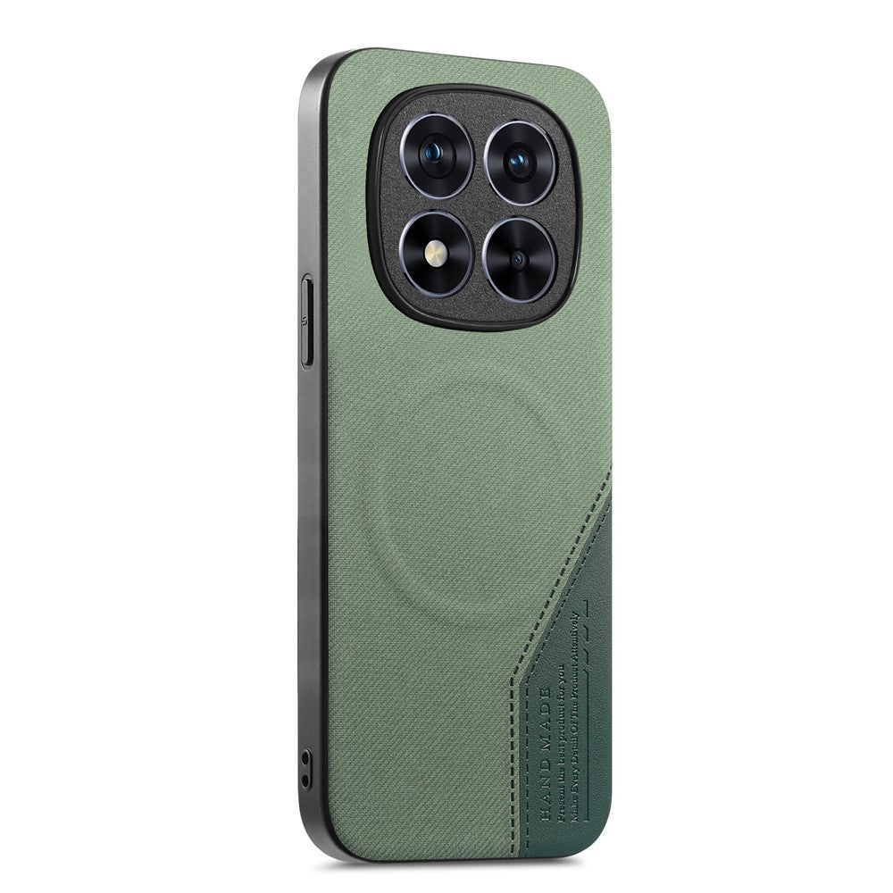 For Xiaomi Redmi Note 15 Pro 4G (Global) Magnetic Case Cloth Texture PU Leather + PC + TPU Phone Cover