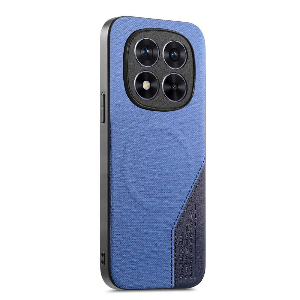 For Xiaomi Redmi Note 15 Pro 5G (Global) Magnetic Case Cloth Texture PU Leather + PC + TPU Phone Cover