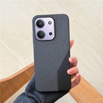 Xiaomi Redmi 15C 5G (EU) (173mm) / Redmi 15C 4G (EU) (173mm) Magnetiskt fodral Tygtextur PU-läder + PC + TPU mobilskal