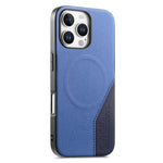 For iPhone 16 Pro Max Magnetic Case Cloth Texture PU Leather + PC + TPU Phone Cover