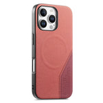 For iPhone 16 Pro Max Magnetic Case Cloth Texture PU Leather + PC + TPU Phone Cover