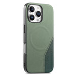 For iPhone 16 Pro Max Magnetic Case Cloth Texture PU Leather + PC + TPU Phone Cover