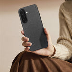 For Samsung Galaxy S26+ Magnetic Case Cloth Texture PU Leather + PC + TPU Phone Cover