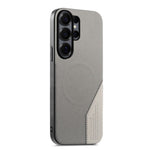 For Samsung Galaxy S25 Ultra Magnetic Case Cloth Texture PU Leather + PC + TPU Phone Cover
