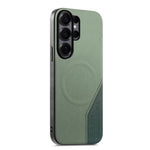 For Samsung Galaxy S25 Ultra Magnetic Case Cloth Texture PU Leather + PC + TPU Phone Cover