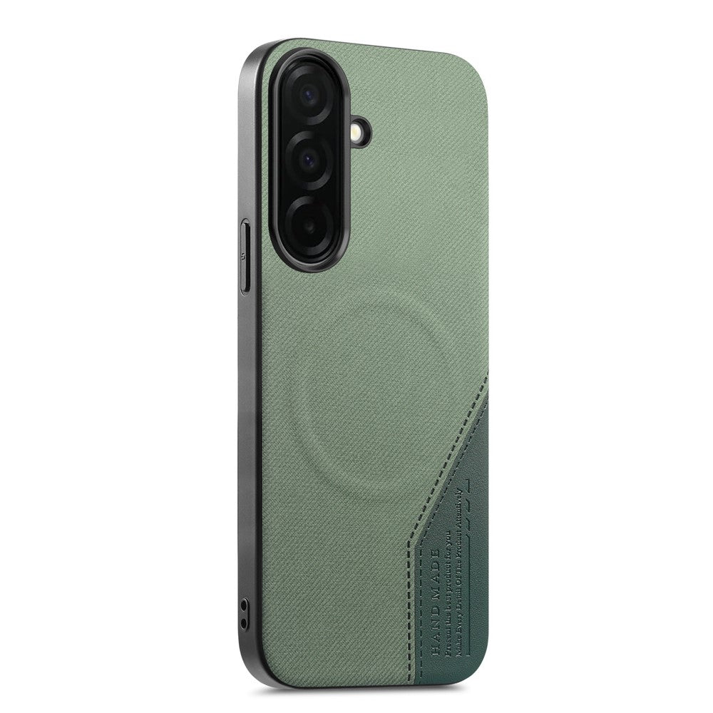 Til Samsung Galaxy S25 Magnetisk Etui Stoftekstur PU-læder + PC + TPU Telefoncover