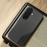 For Samsung Galaxy A37 5G Magnetic Case Cloth Texture PU Leather + PC + TPU Phone Cover
