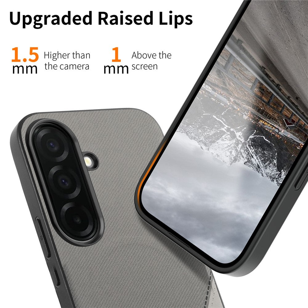 Til Samsung Galaxy A36 5G Magnetisk Cover Kludtekstur PU Læder + PC + TPU Telefoncover