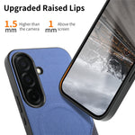 Til Samsung Galaxy A16 5G / A16 4G Magnetisk Cover Stof Tekstur PU Læder + PC + TPU Telefoncover