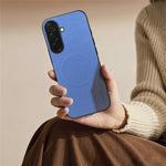 Til Samsung Galaxy A16 5G / A16 4G Magnetisk Cover Stof Tekstur PU Læder + PC + TPU Telefoncover
