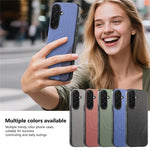 Til Samsung Galaxy A16 5G / A16 4G Magnetisk Cover Stof Tekstur PU Læder + PC + TPU Telefoncover