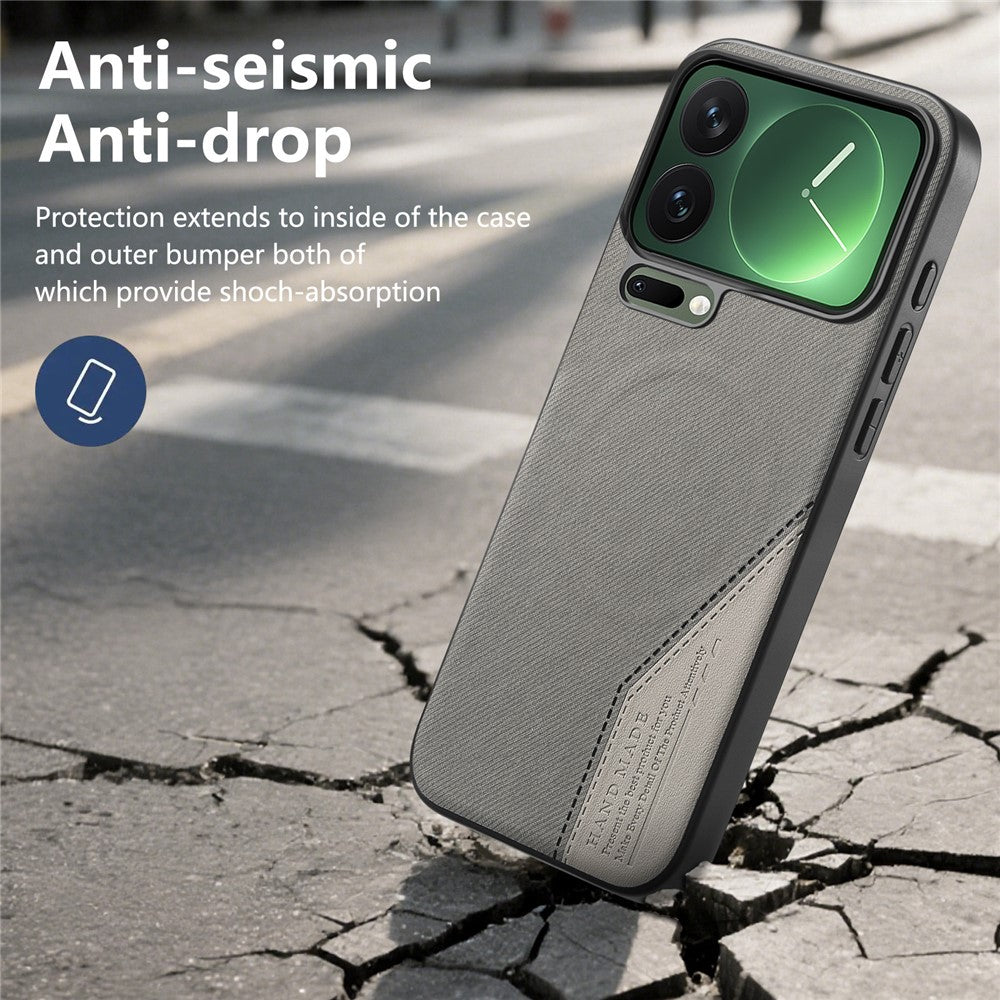 Magnetiskt skal för Xiaomi 17 Pro Max i PU-läder + PC + TPU