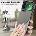 Magnetiskt skal för Xiaomi 17 Pro Max i PU-läder + PC + TPU