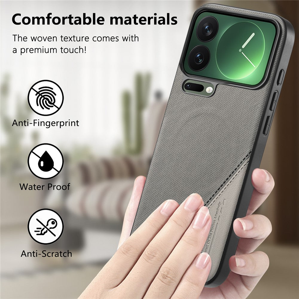 Magnetiskt skal för Xiaomi 17 Pro Max i PU-läder + PC + TPU