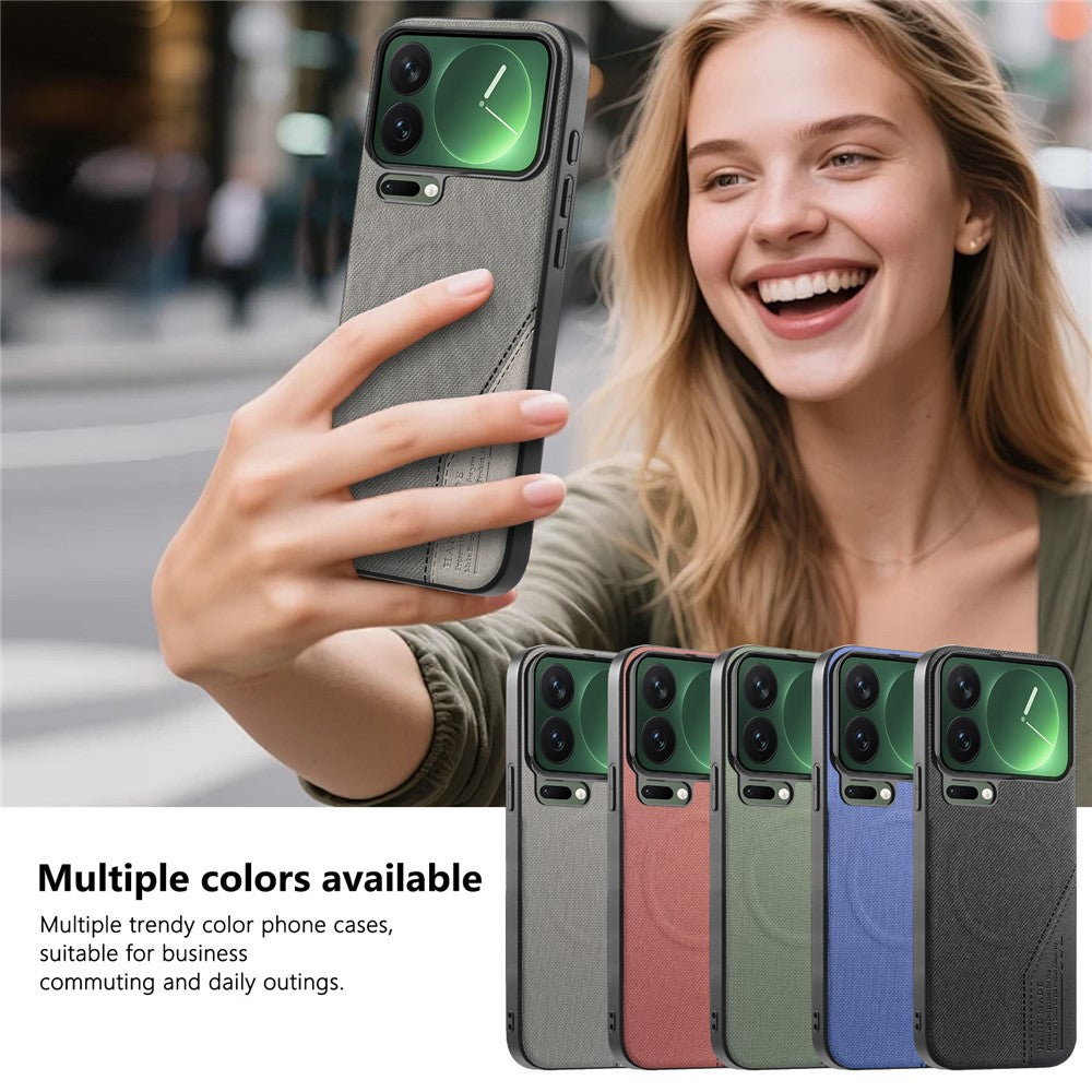 Magnetiskt skal för Xiaomi 17 Pro Max i PU-läder + PC + TPU