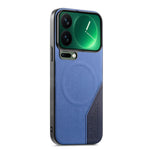 For Xiaomi 17 Pro Magnetic Case Cloth Texture PU Leather + PC + TPU Phone Cover