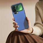 For Xiaomi 17 Pro Magnetic Case Cloth Texture PU Leather + PC + TPU Phone Cover
