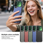 For Xiaomi 17 Pro Magnetic Case Cloth Texture PU Leather + PC + TPU Phone Cover