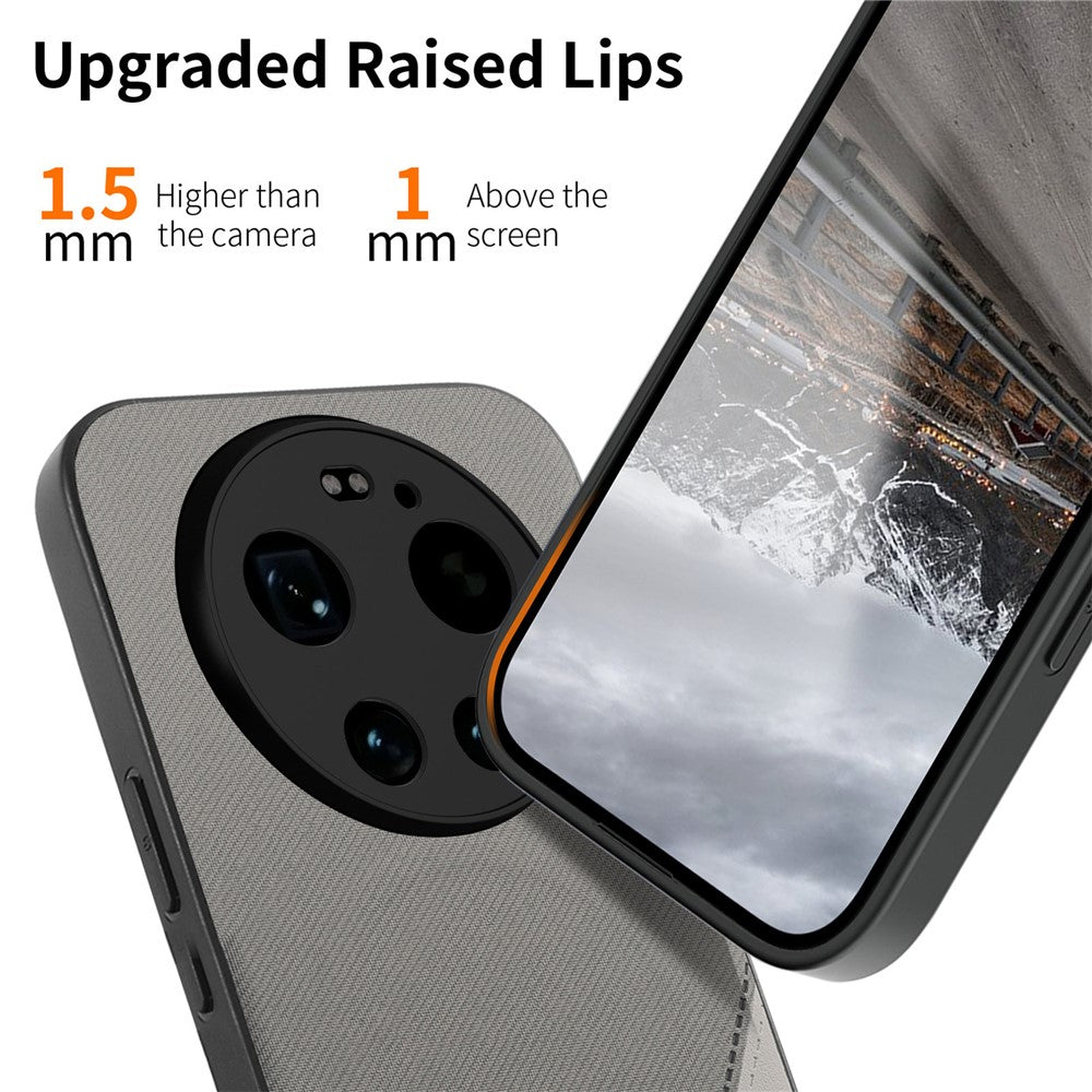 For Xiaomi 17 Ultra 5G Magnetic Case Cloth Texture PU Leather + PC + TPU Phone Cover