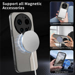 For Xiaomi 17 Ultra 5G Magnetic Case Cloth Texture PU Leather + PC + TPU Phone Cover