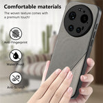 For Xiaomi 17 Ultra 5G Magnetic Case Cloth Texture PU Leather + PC + TPU Phone Cover
