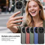 For Xiaomi 17 Ultra 5G Magnetic Case Cloth Texture PU Leather + PC + TPU Phone Cover