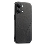 For Xiaomi Poco X8 Pro Max 5G  /  Redmi Turbo 5 Max 5G Magnetic Case Cloth Texture PU Leather + PC + TPU Phone Cover
