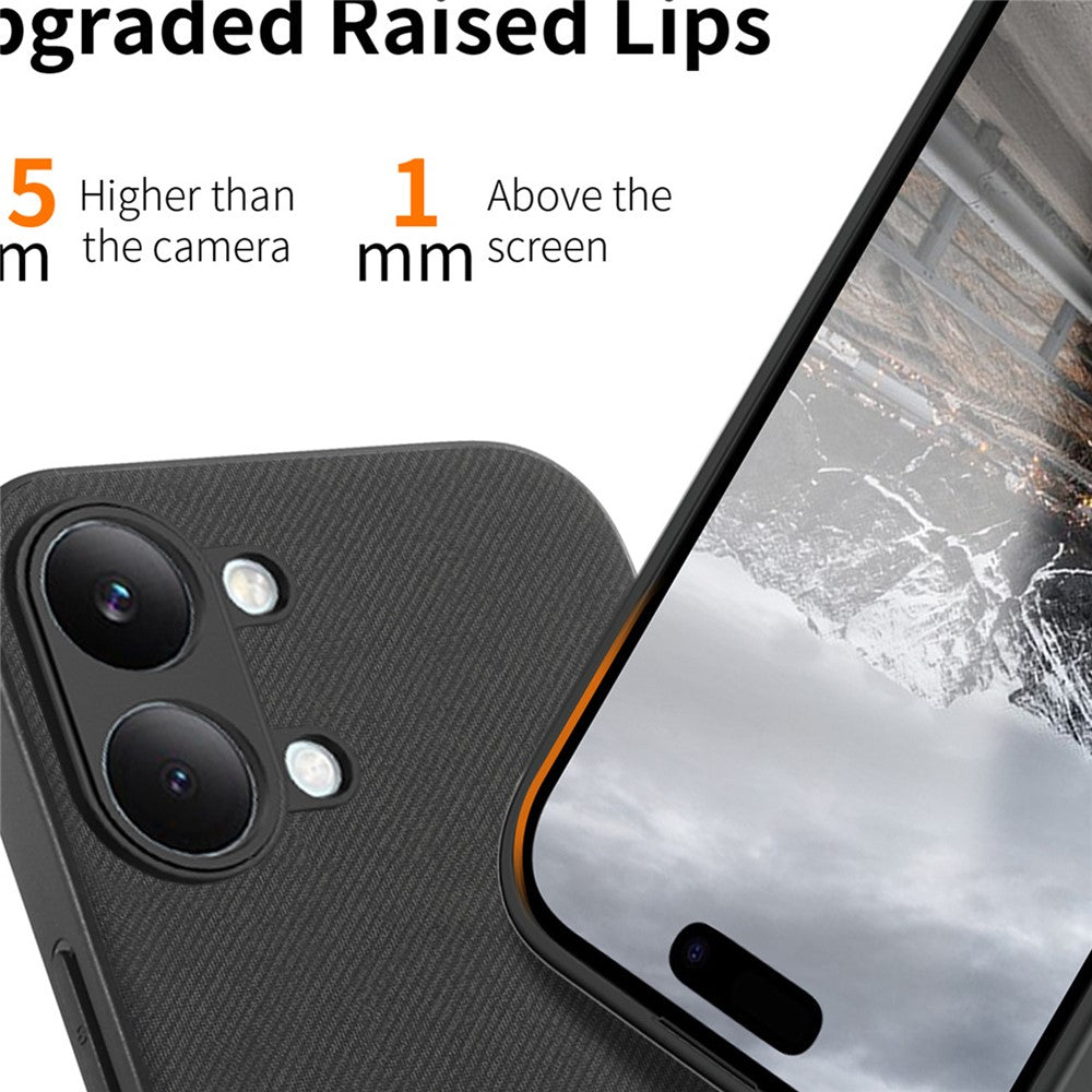 For Xiaomi Poco X8 Pro Max 5G  /  Redmi Turbo 5 Max 5G Magnetic Case Cloth Texture PU Leather + PC + TPU Phone Cover