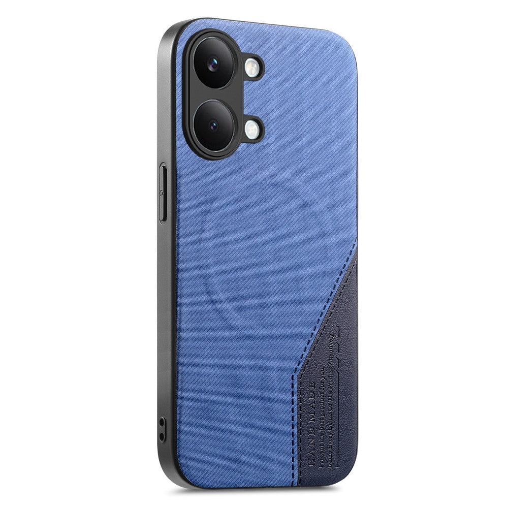 For Xiaomi Poco X8 Pro Max 5G  /  Redmi Turbo 5 Max 5G Magnetic Case Cloth Texture PU Leather + PC + TPU Phone Cover