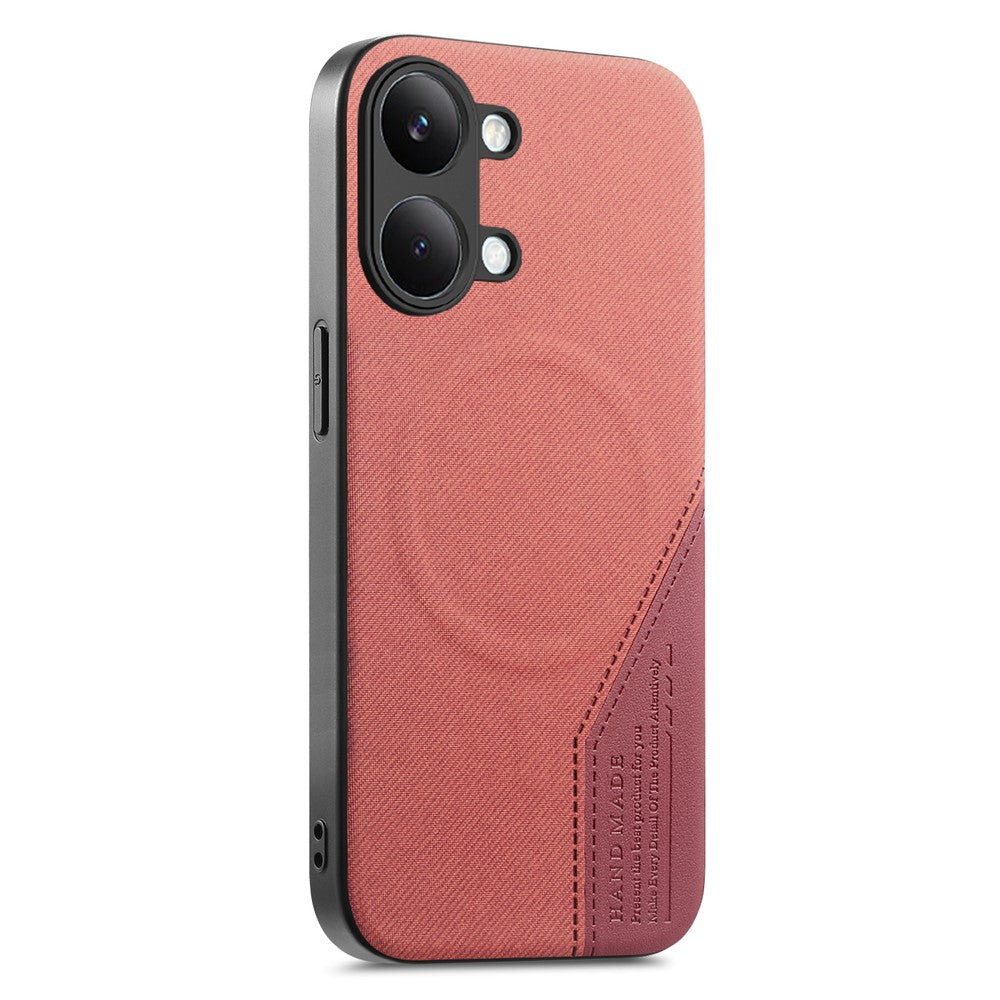 For Xiaomi Poco X8 Pro Max 5G  /  Redmi Turbo 5 Max 5G Magnetic Case Cloth Texture PU Leather + PC + TPU Phone Cover