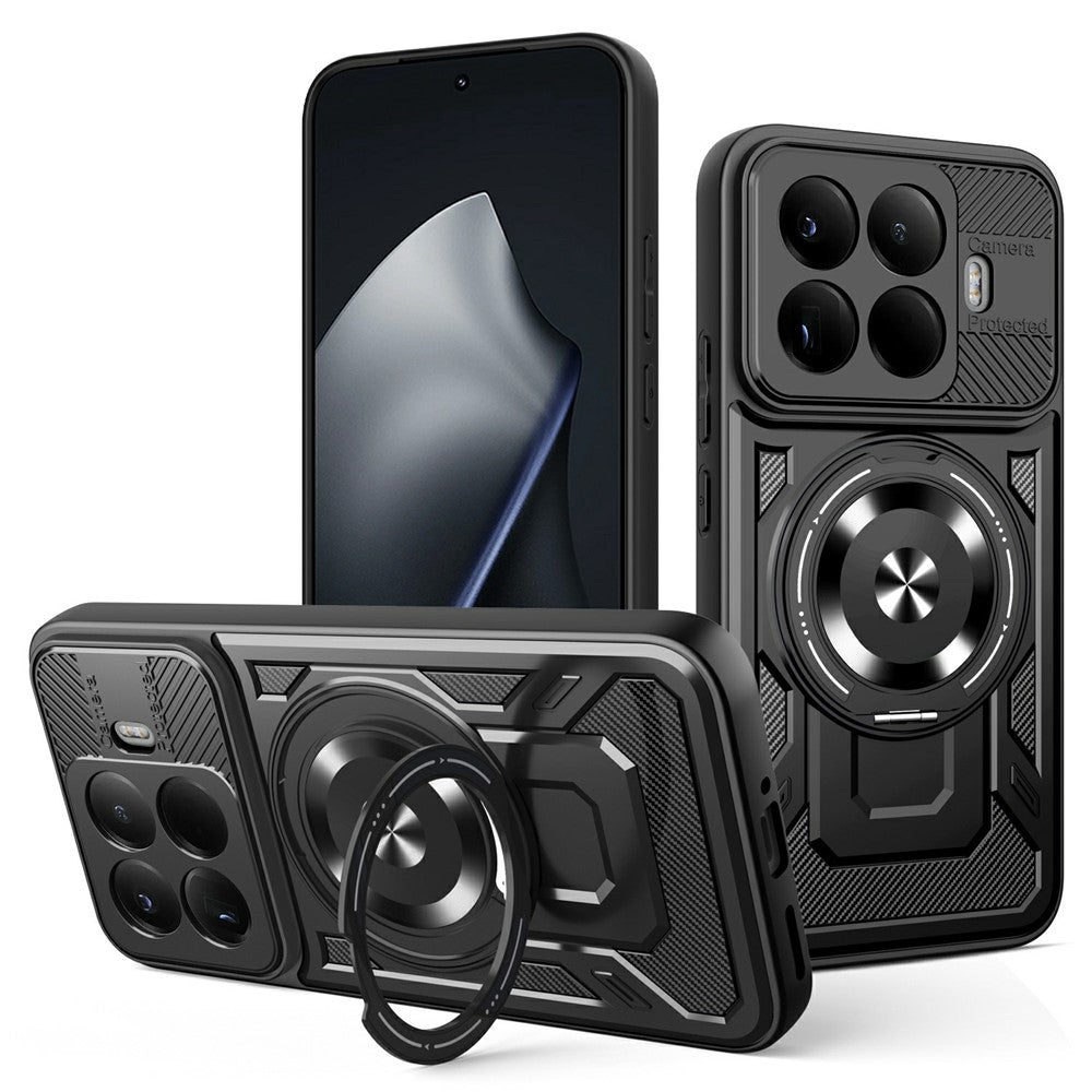 For Xiaomi 17T Magnetic Case Rotating Kickstand TPU + PC Phone Cover
