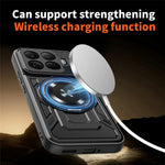 For Xiaomi 17T Magnetic Case Rotating Kickstand TPU + PC Phone Cover