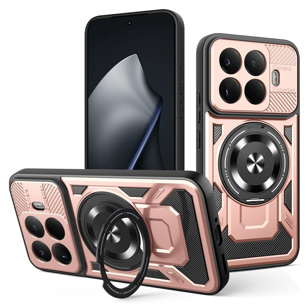 For Xiaomi 17T Magnetic Case Rotating Kickstand TPU + PC Phone Cover