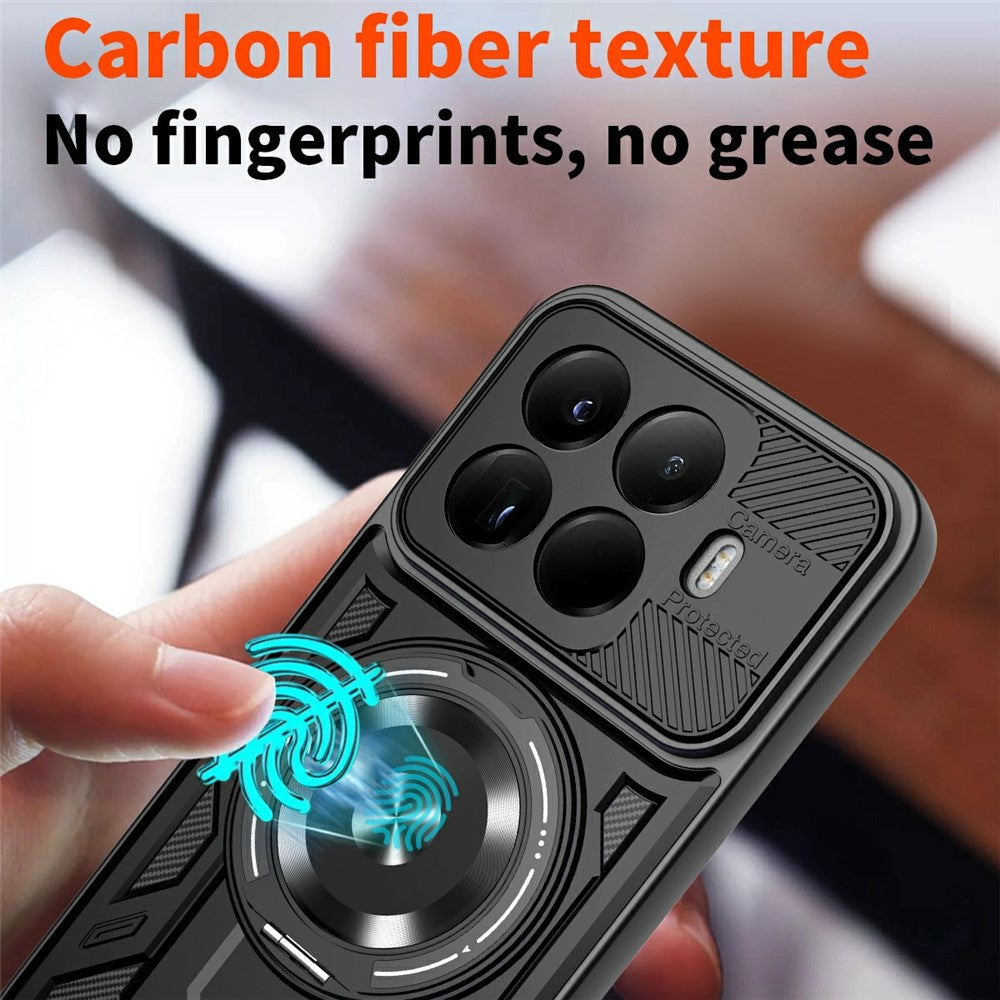 For Xiaomi 17T Pro Magnetic Case Rotating Kickstand TPU + PC Phone Cover