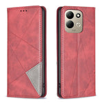 For Xiaomi Redmi 17 5G / Xiaomi Redmi 17 4G Case Card Slots Geometry Imprint Leather Phone Cover