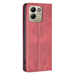 For Xiaomi Redmi 17 5G / Xiaomi Redmi 17 4G Case Card Slots Geometry Imprint Leather Phone Cover