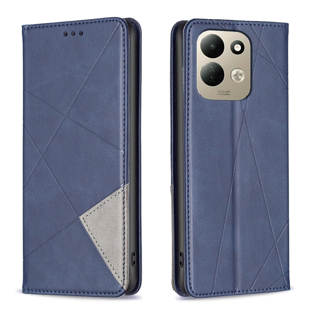 For Xiaomi Redmi 17 5G / Xiaomi Redmi 17 4G Case Card Slots Geometry Imprint Leather Phone Cover