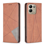 For Xiaomi Redmi 17 5G / Xiaomi Redmi 17 4G Case Card Slots Geometry Imprint Leather Phone Cover